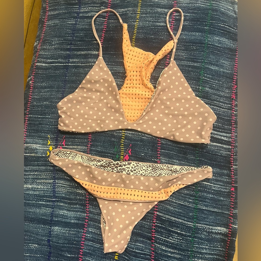 Acacia vintage bikini set. L bottom, XL top. Perfect condition